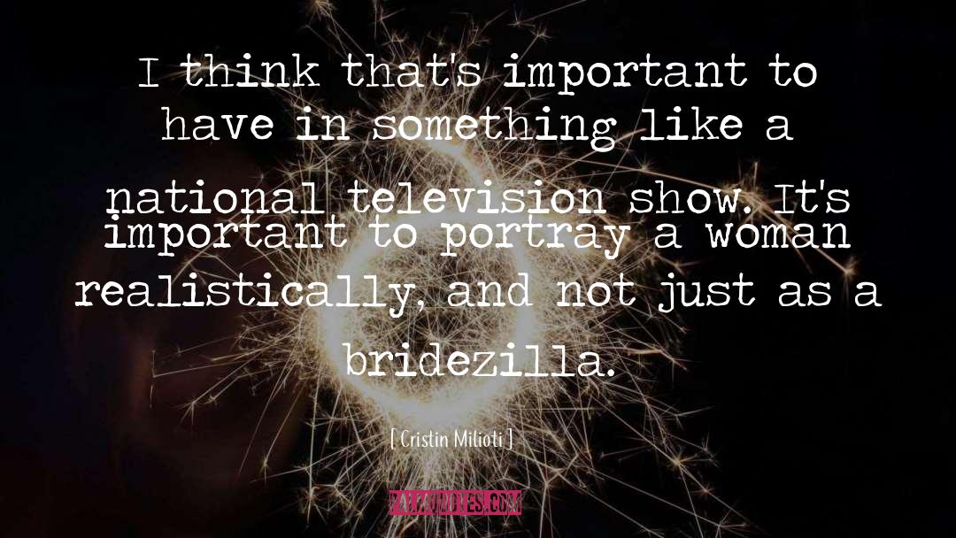 Cristin Milioti Quotes: I think that's important to