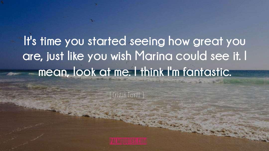 Cristin Terrill Quotes: It's time you started seeing