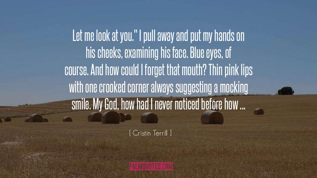 Cristin Terrill Quotes: Let me look at you.