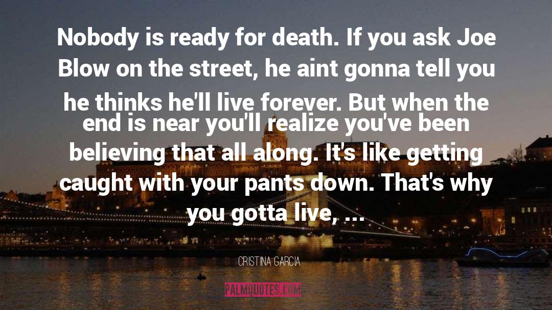 Cristina Garcia Quotes: Nobody is ready for death.