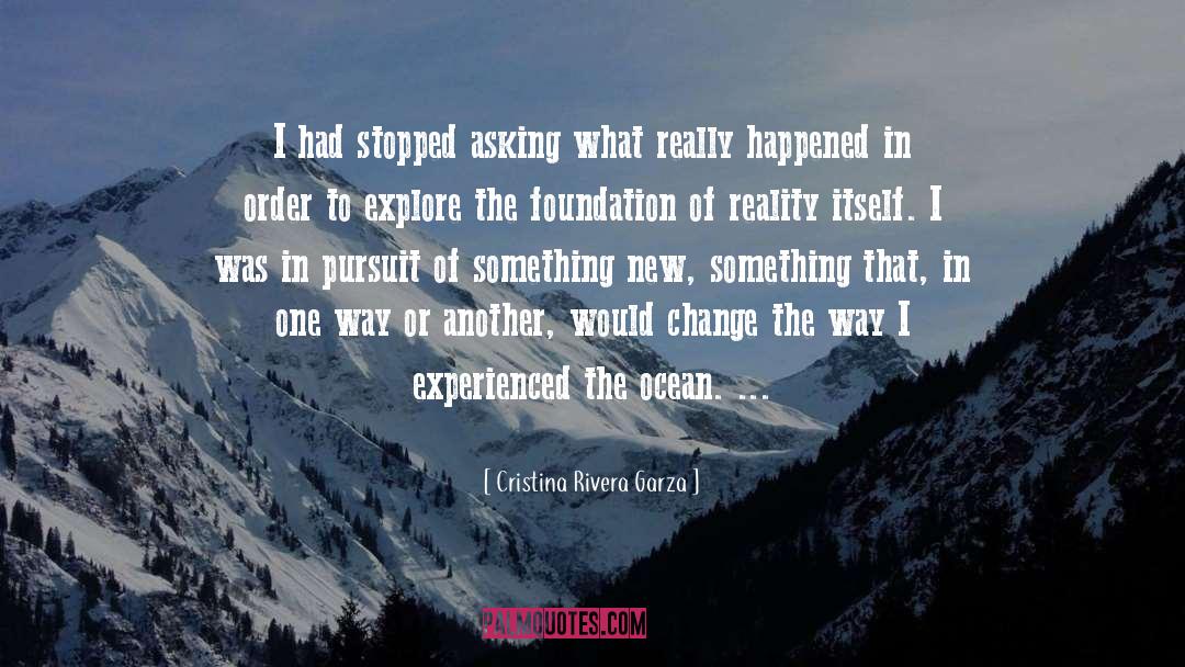 Cristina Rivera Garza Quotes: I had stopped asking what