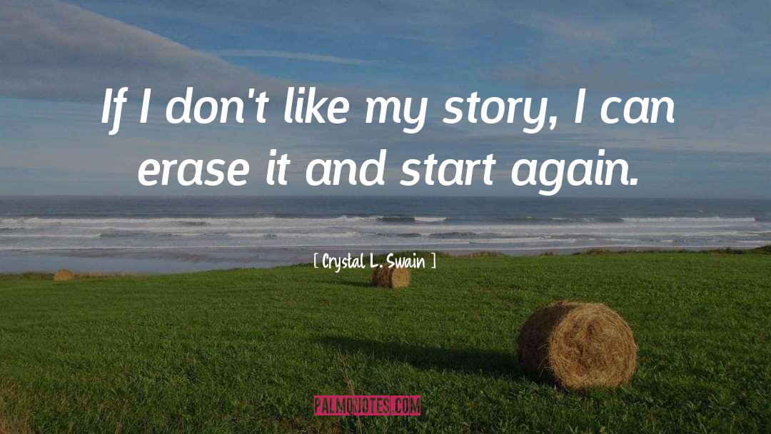 Crystal L. Swain Quotes: If I don't like my