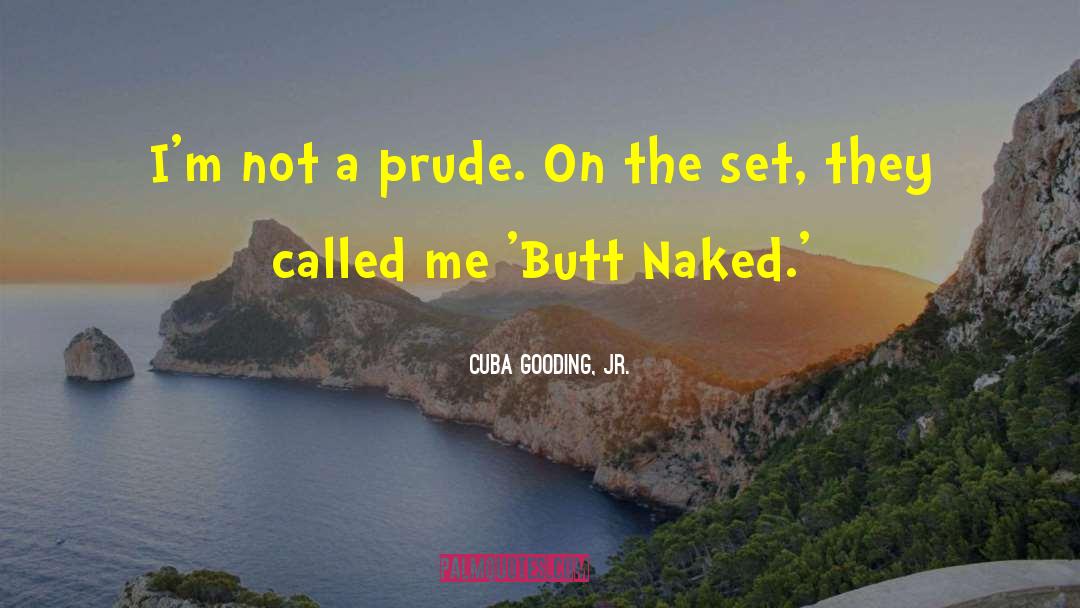 Cuba Gooding, Jr. Quotes: I'm not a prude. On