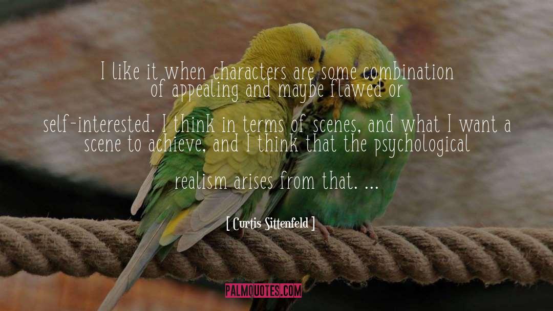 Curtis Sittenfeld Quotes: I like it when characters