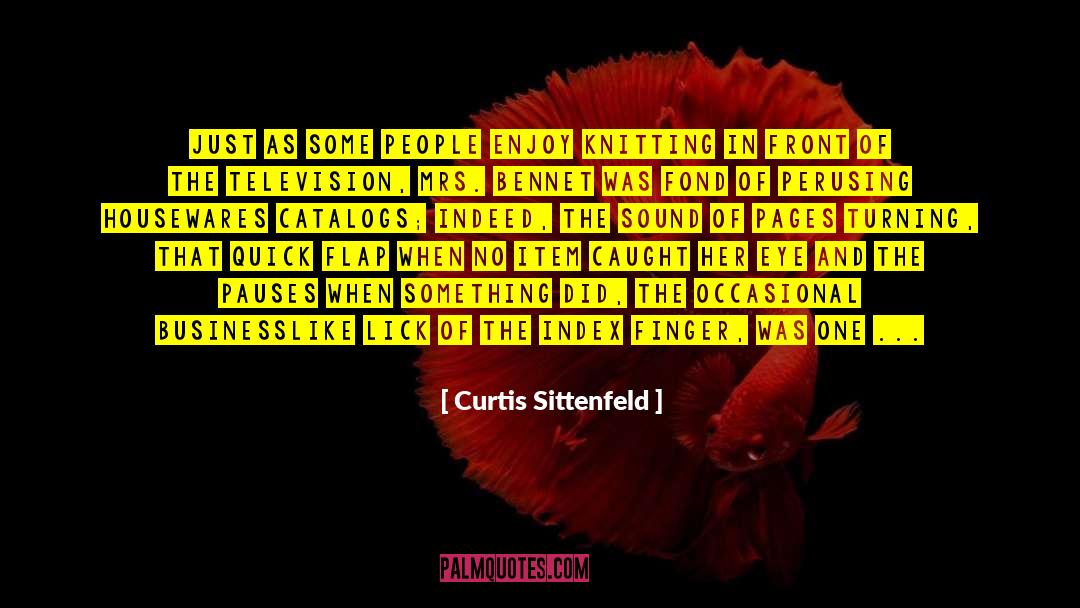 Curtis Sittenfeld Quotes: Just as some people enjoy