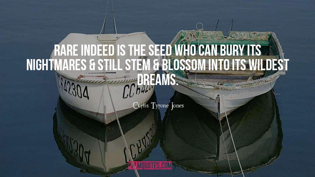 Curtis Tyrone Jones Quotes: Rare indeed is the seed