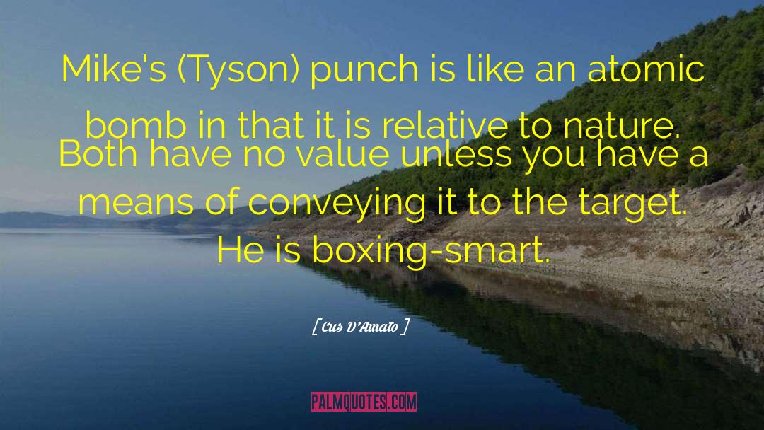 Cus D'Amato Quotes: Mike's (Tyson) punch is like