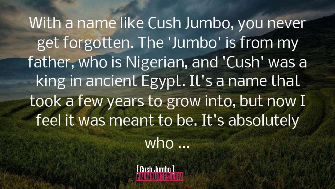 Cush Jumbo Quotes: With a name like Cush