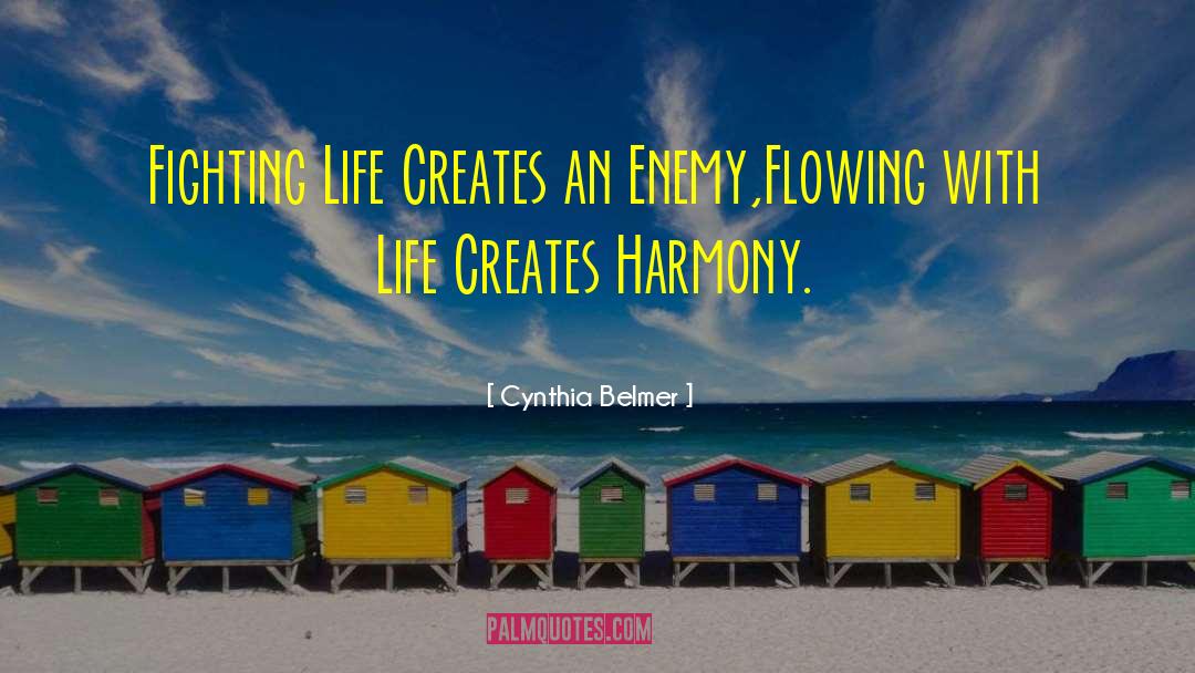 Cynthia Belmer Quotes: Fighting Life Creates an Enemy,<br