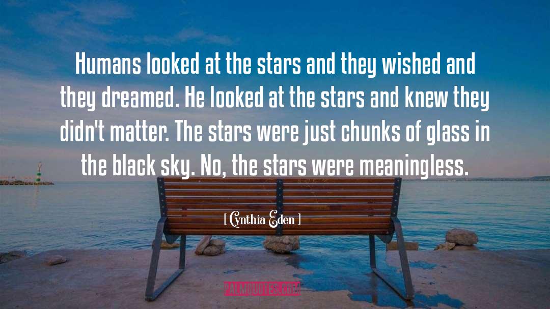 Cynthia Eden Quotes: Humans looked at the stars