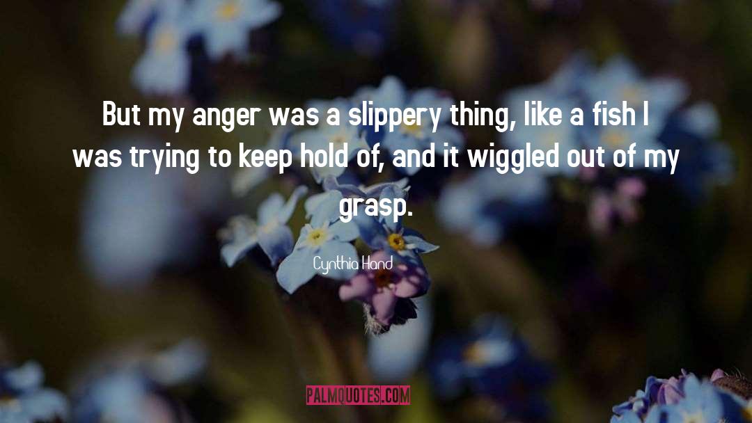 Cynthia Hand Quotes: But my anger was a