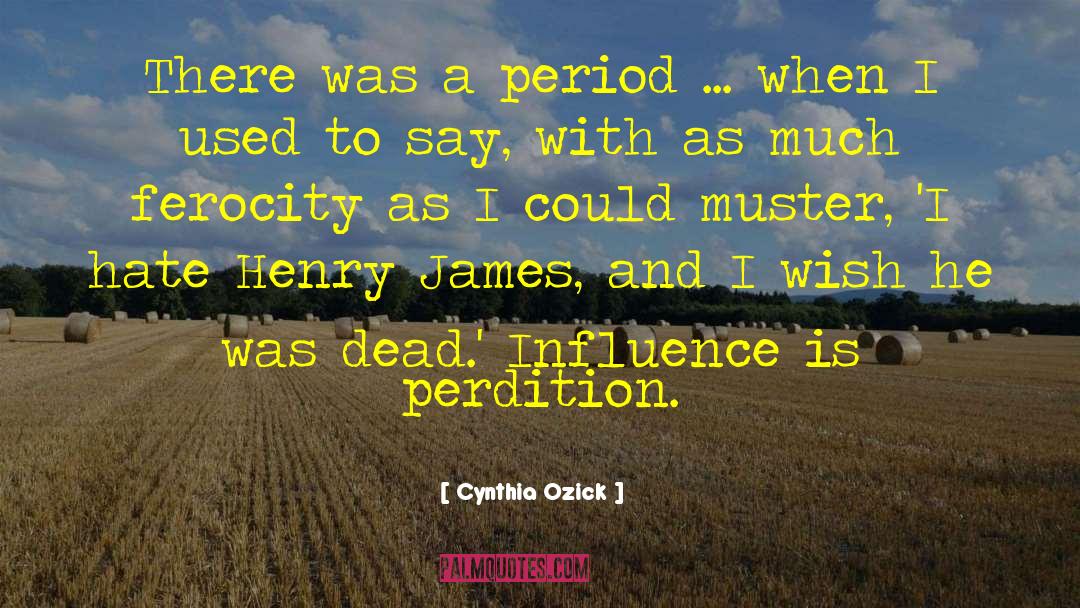 Cynthia Ozick Quotes: There was a period ...