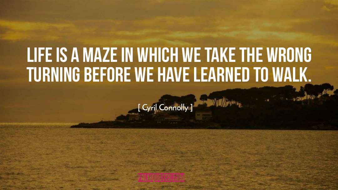 Cyril Connolly Quotes: Life is a maze in