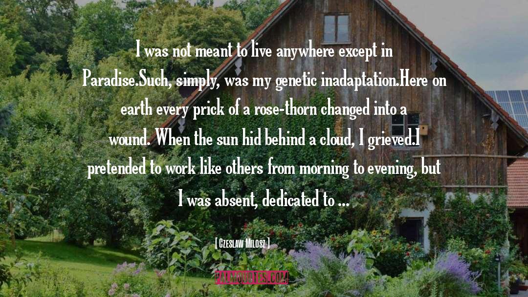 Czeslaw Milosz Quotes: I was not meant to