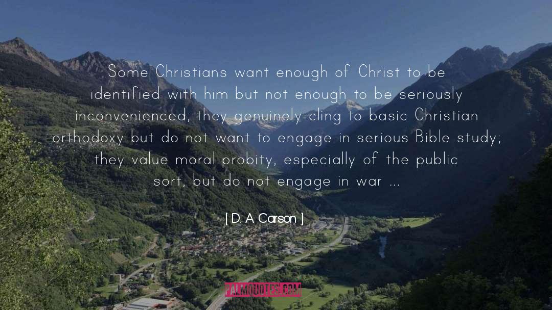 D. A. Carson Quotes: Some Christians want enough of