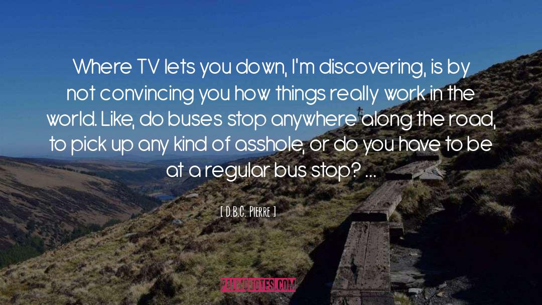 D.B.C. Pierre Quotes: Where TV lets you down,