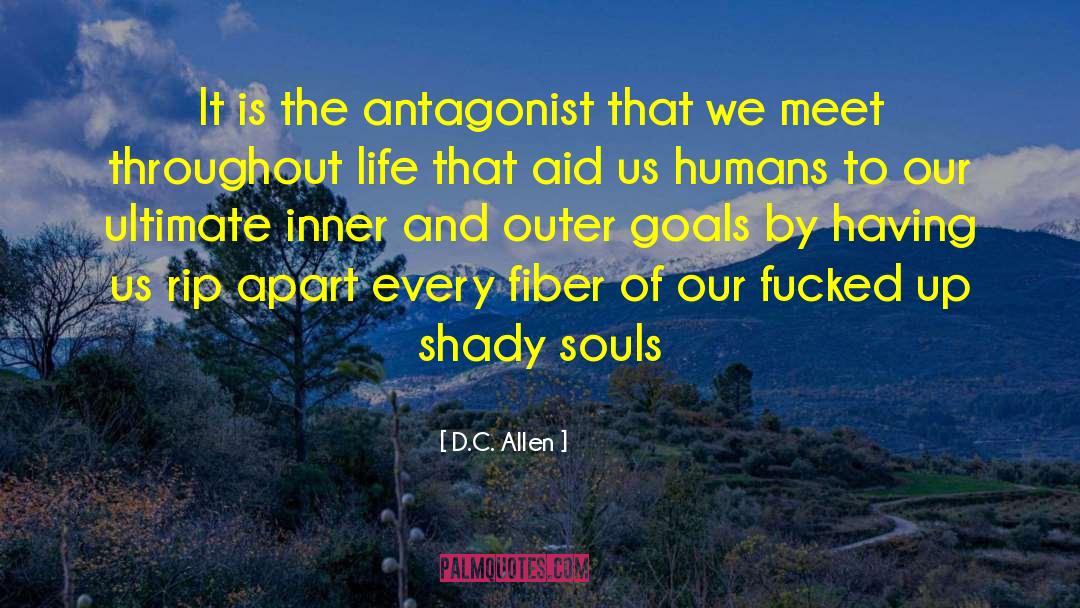 D.C. Allen Quotes: It is the antagonist that