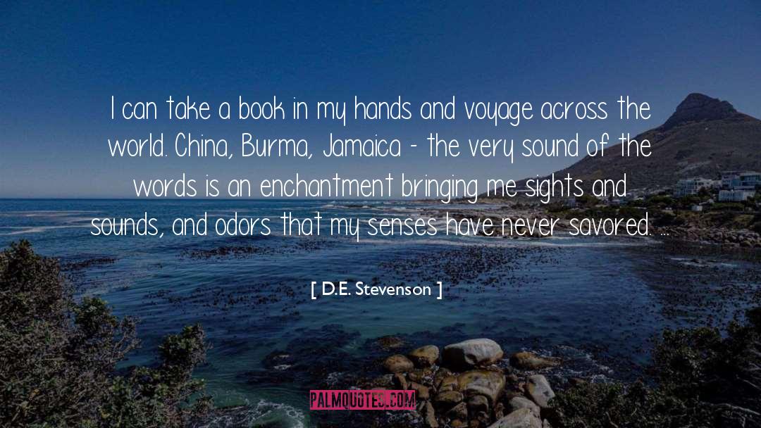 D.E. Stevenson Quotes: I can take a book