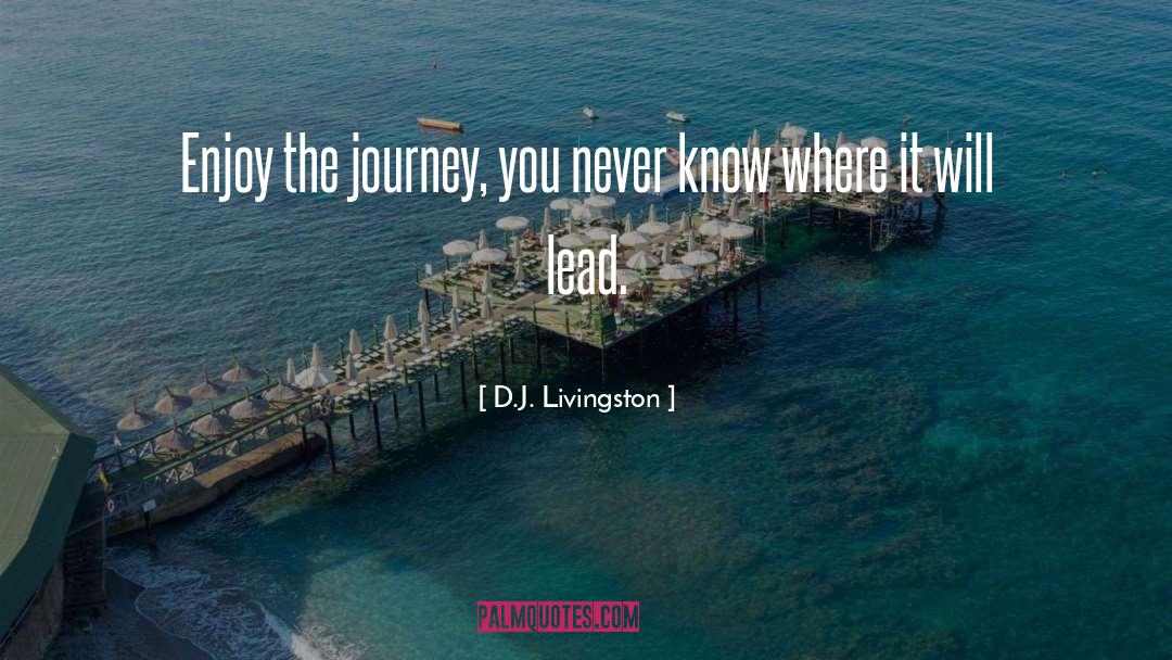 D.J. Livingston Quotes: Enjoy the journey, you never