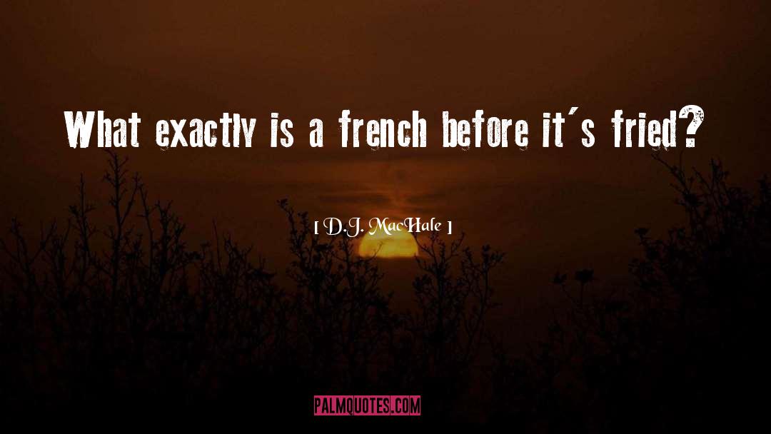D.J. MacHale Quotes: What exactly is a french