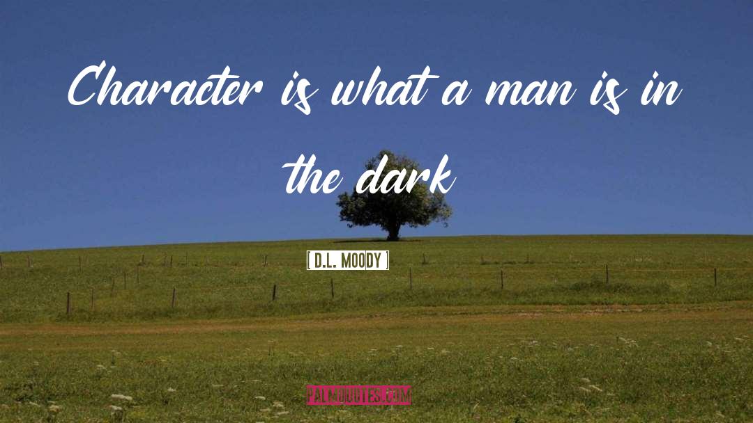D.L. Moody Quotes: Character is what a man