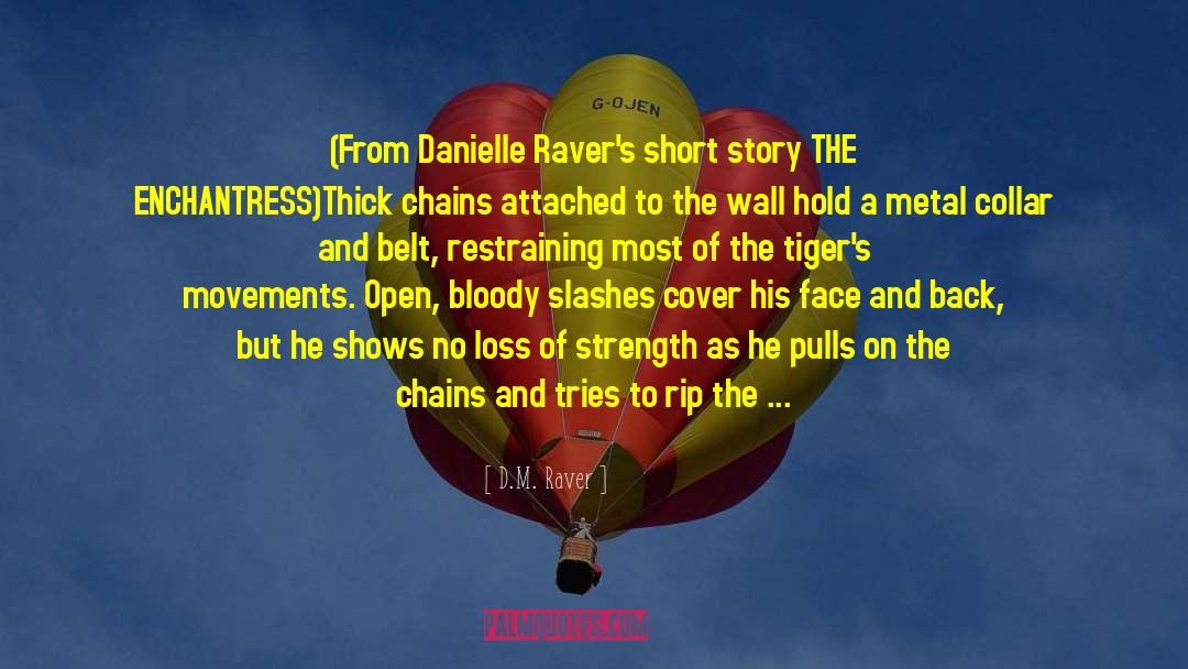 D.M. Raver Quotes: (From Danielle Raver's short story