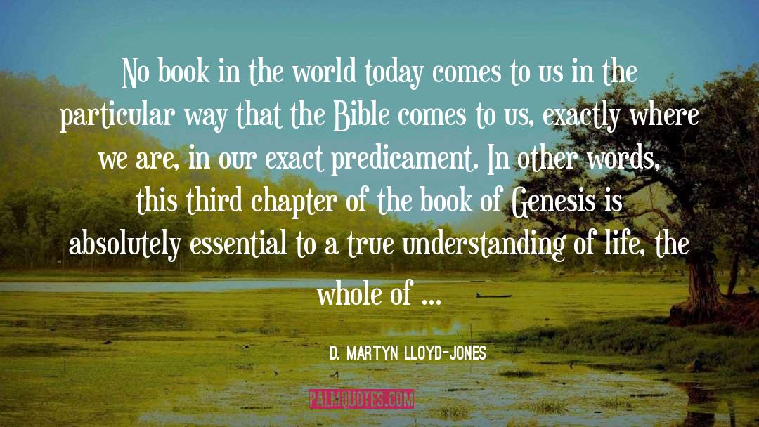 D. Martyn Lloyd-Jones Quotes: No book in the world