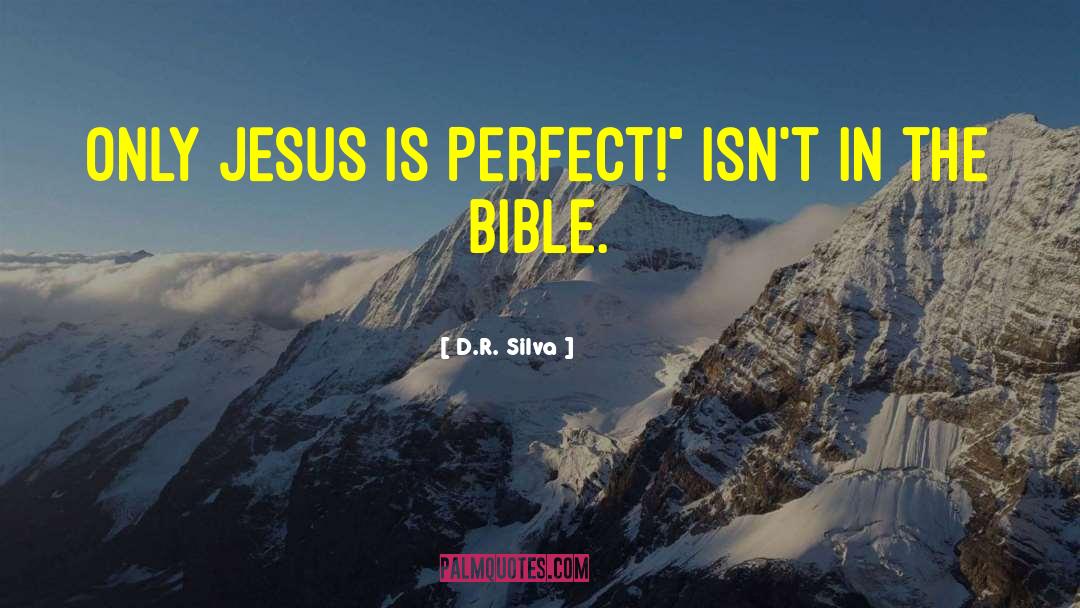 D.R. Silva Quotes: Only Jesus is perfect!