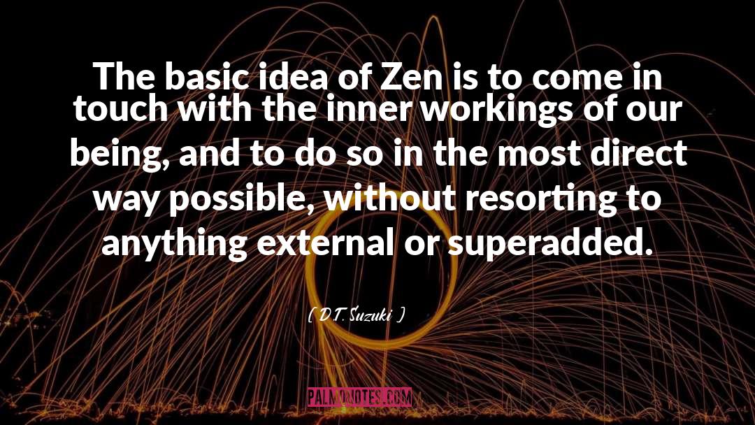 D.T. Suzuki Quotes: The basic idea of Zen