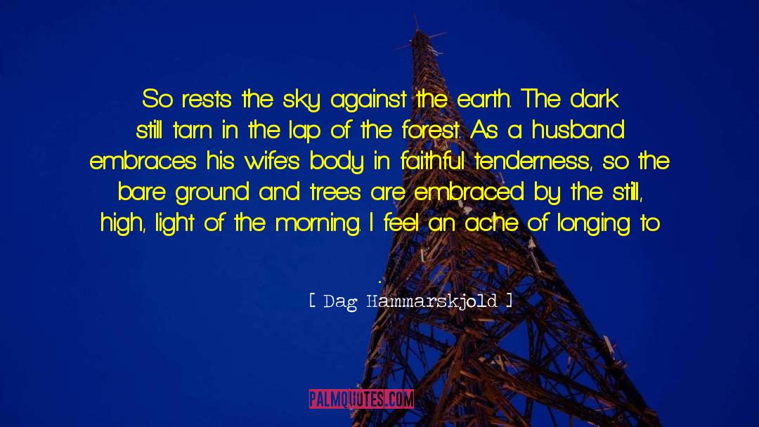 Dag Hammarskjold Quotes: So rests the sky against
