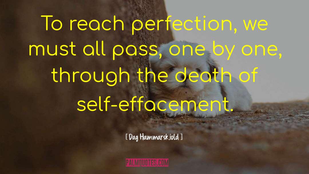 Dag Hammarskjold Quotes: To reach perfection, we must