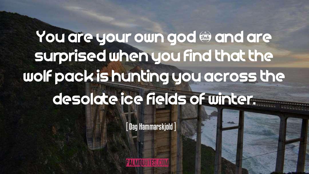 Dag Hammarskjold Quotes: You are your own god