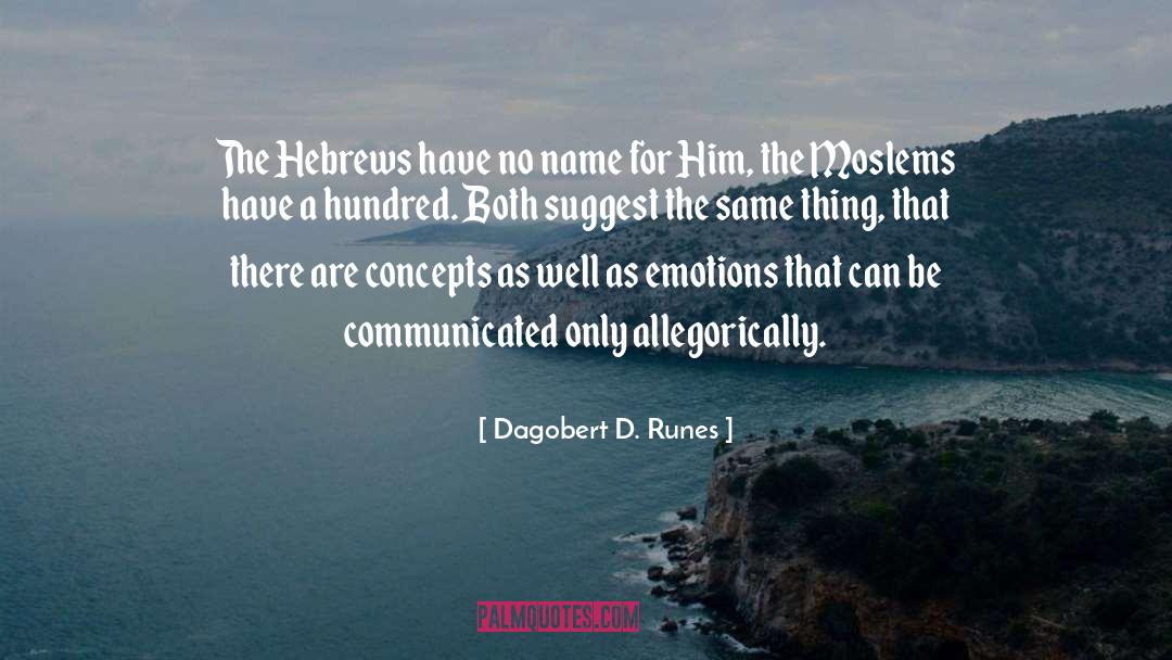 Dagobert D. Runes Quotes: The Hebrews have no name