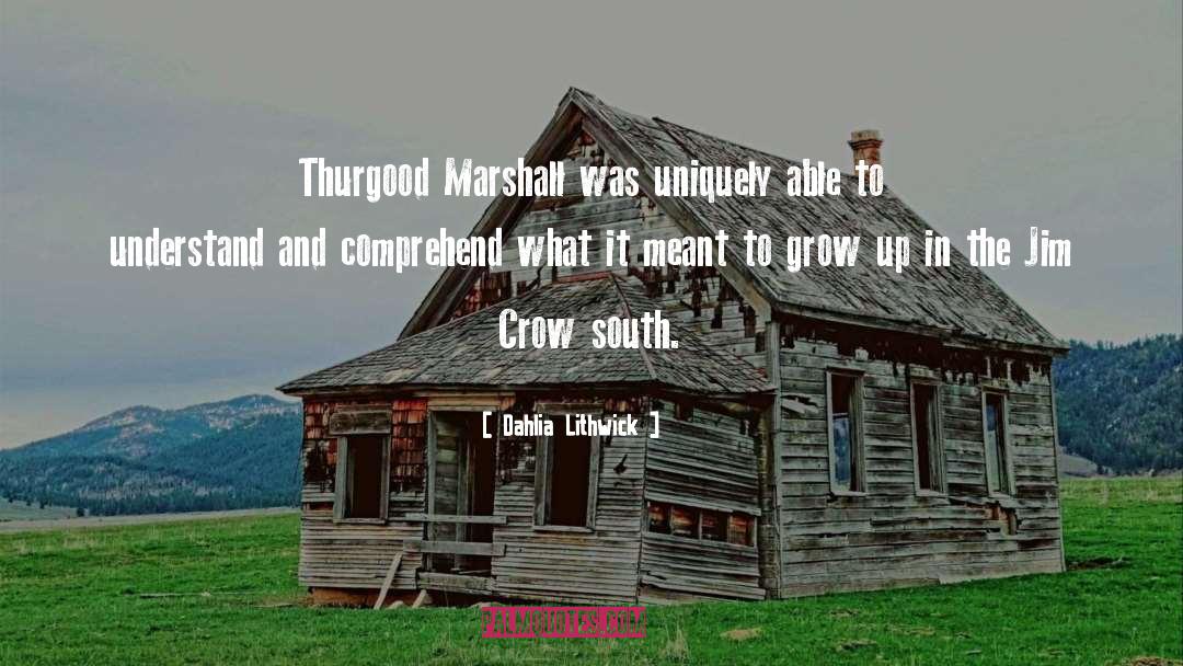 Dahlia Lithwick Quotes: Thurgood Marshall was uniquely able