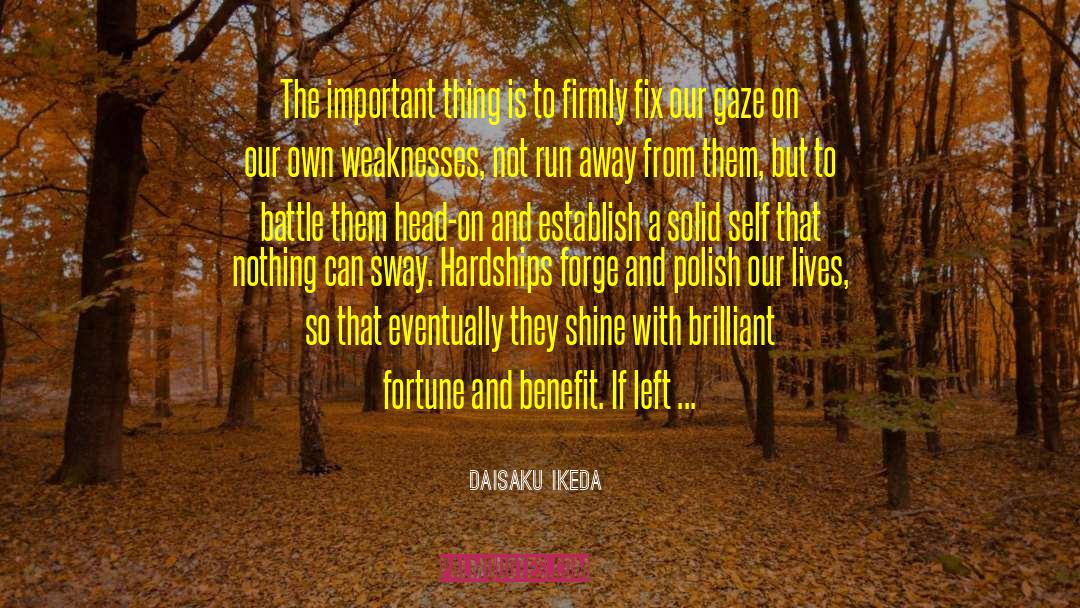 Daisaku Ikeda Quotes: The important thing is to