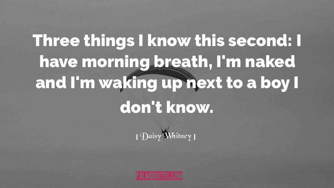 Daisy Whitney Quotes: Three things I know this