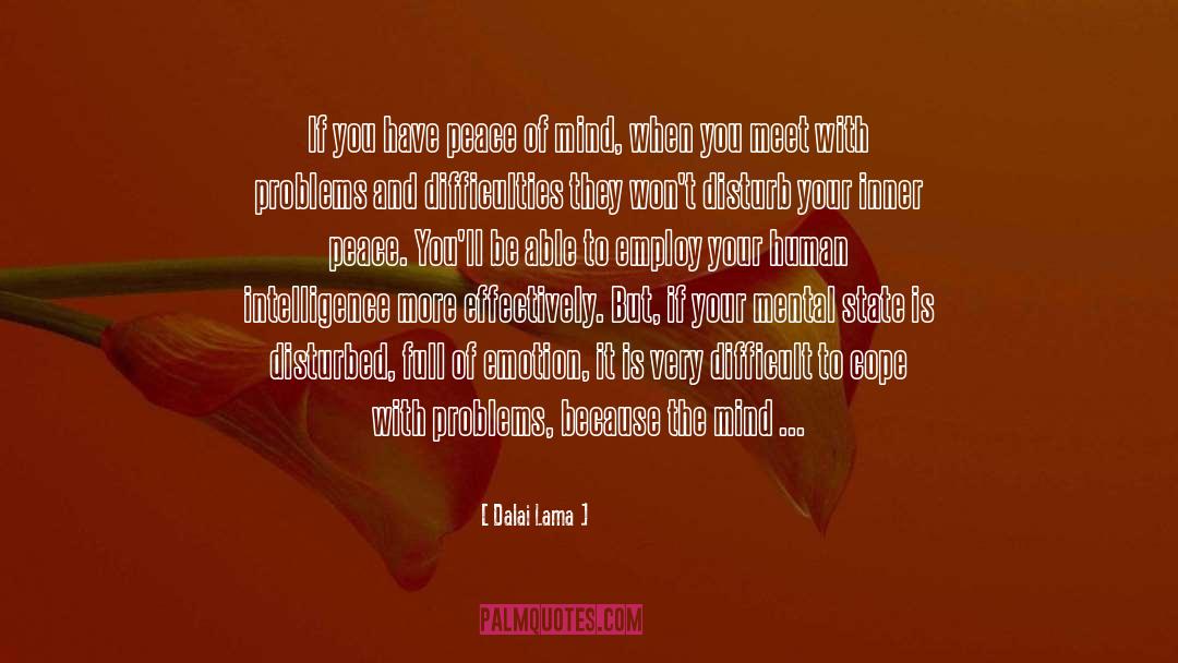 Dalai Lama Quotes: If you have peace of