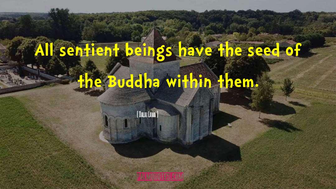 Dalai Lama Quotes: All sentient beings have the