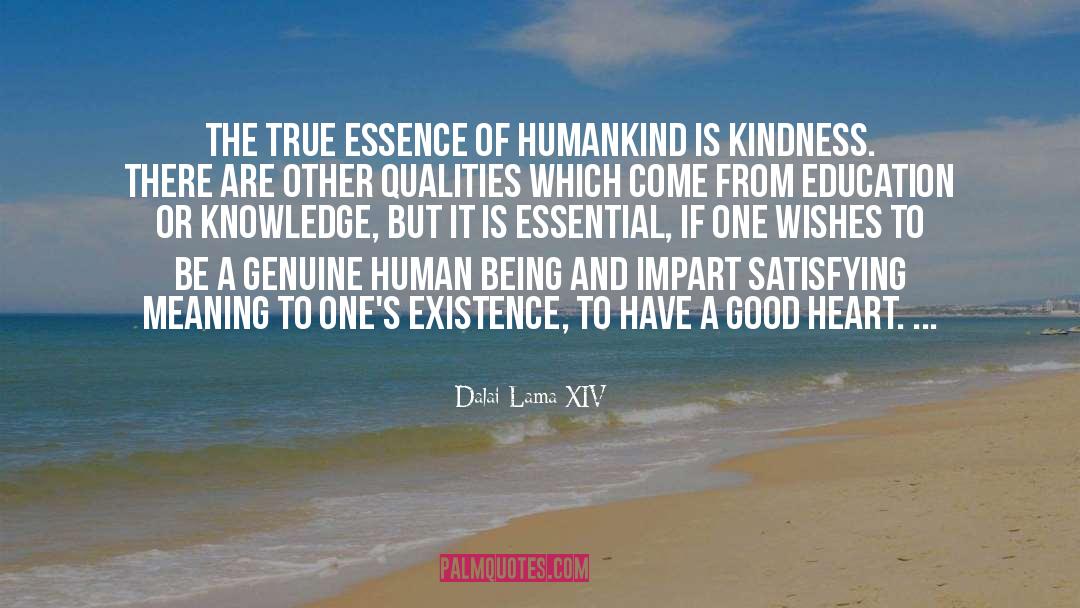 Dalai Lama XIV Quotes: The true essence of humankind