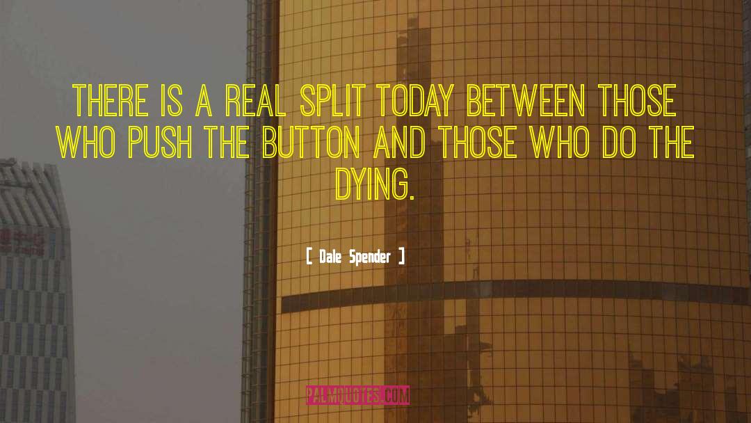 Dale Spender Quotes: There is a real split