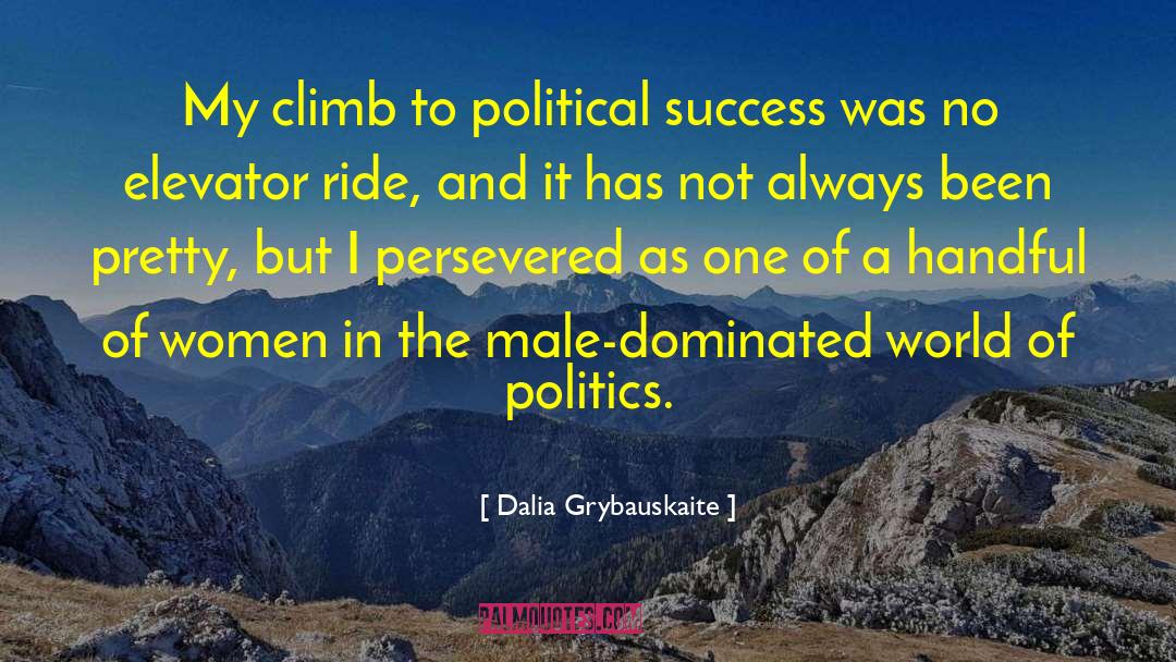 Dalia Grybauskaite Quotes: My climb to political success