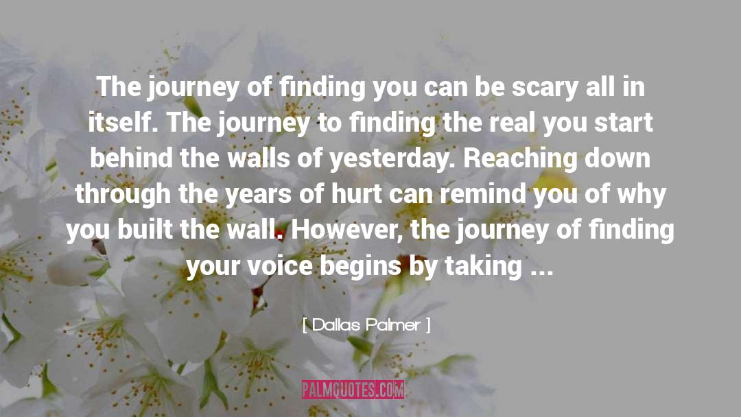 Dallas Palmer Quotes: The journey of finding you