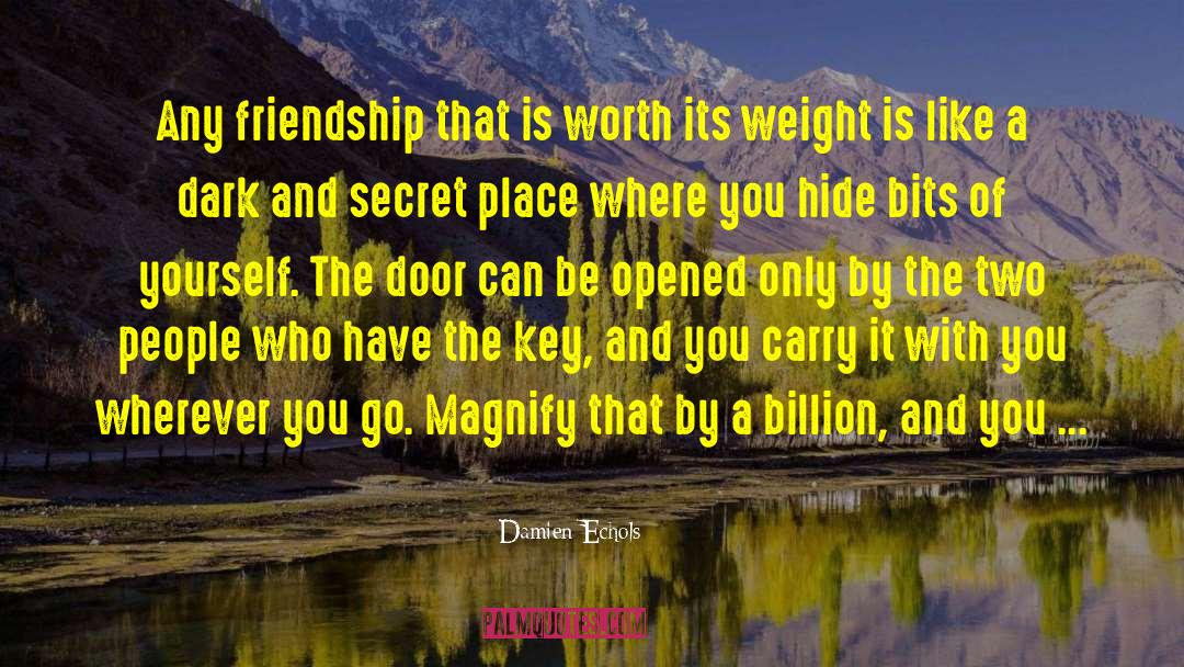 Damien Echols Quotes: Any friendship that is worth