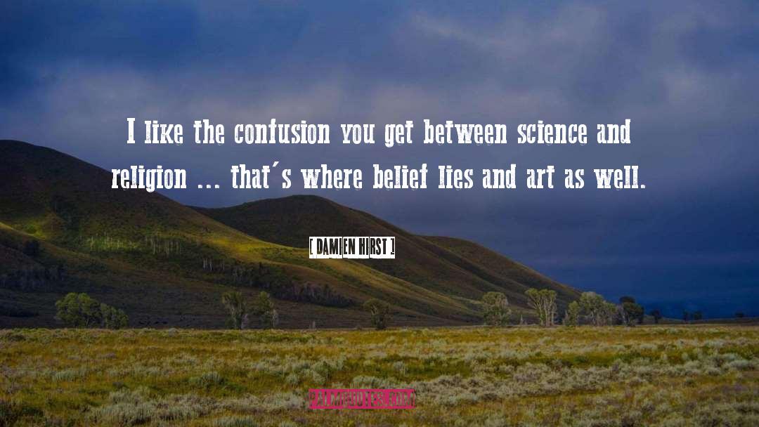 Damien Hirst Quotes: I like the confusion you