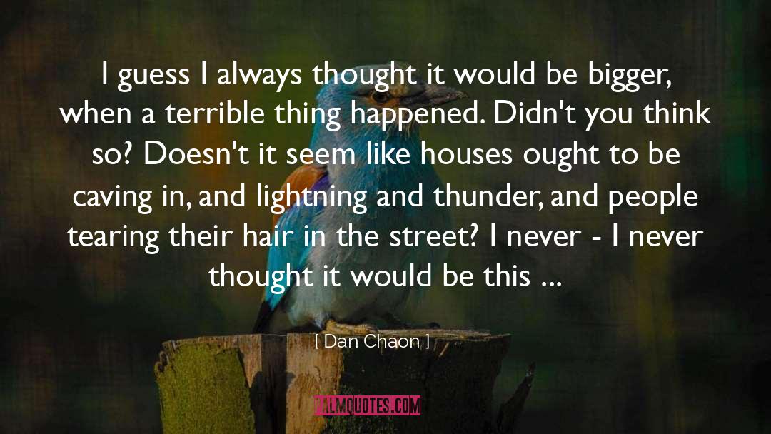 Dan Chaon Quotes: I guess I always thought
