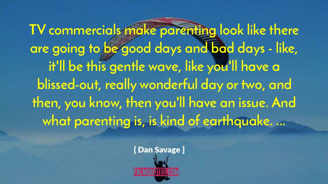 Dan Savage Quotes: TV commercials make parenting look