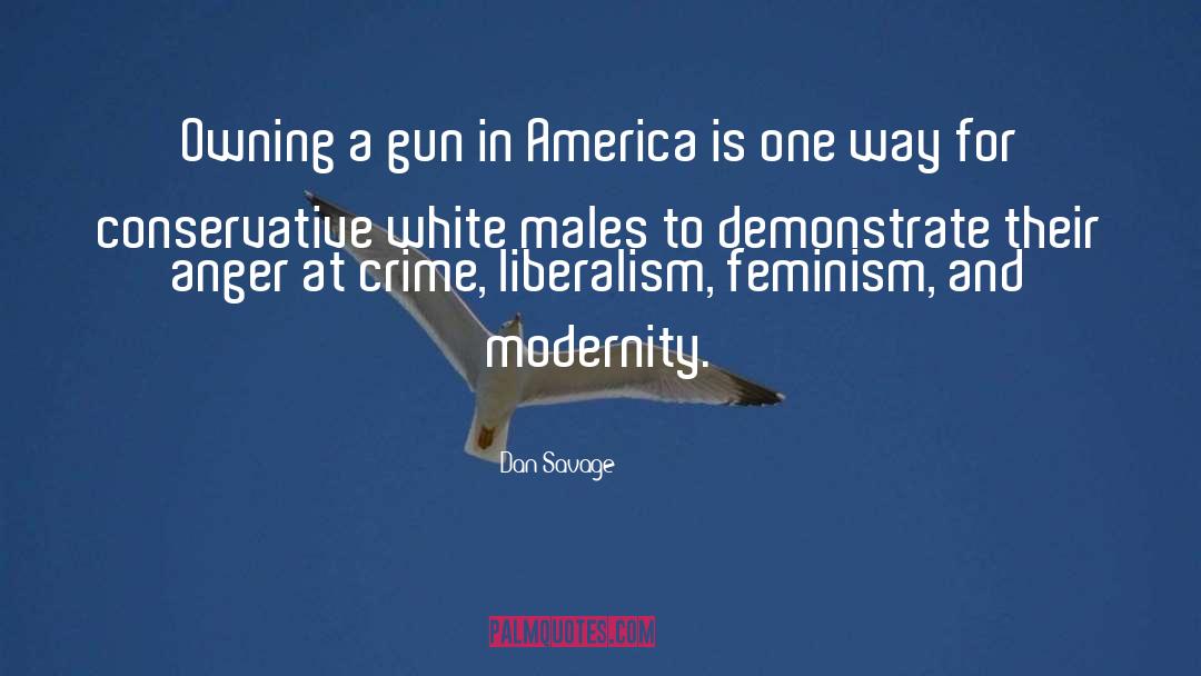 Dan Savage Quotes: Owning a gun in America