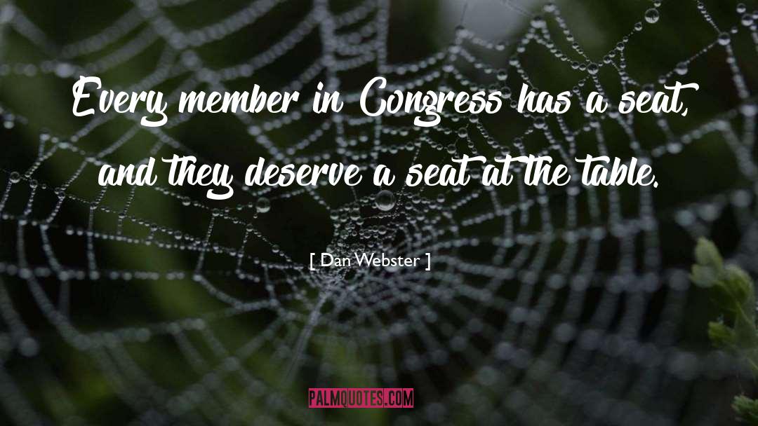 Dan Webster Quotes: Every member in Congress has