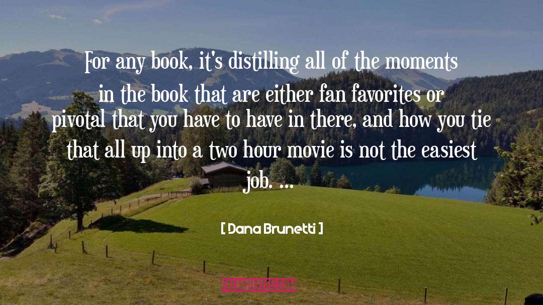 Dana Brunetti Quotes: For any book, it's distilling