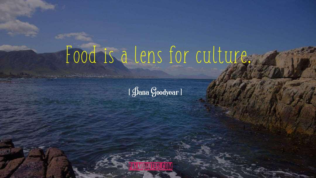 Dana Goodyear Quotes: Food is a lens for